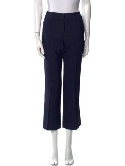 Pre-owned Khaite Straight Leg Pants In Blue