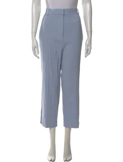 Pre-owned Khaite Straight Leg Pants In Blue
