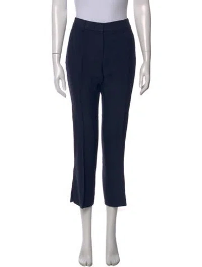 Pre-owned Khaite Straight Leg Pants In Blue