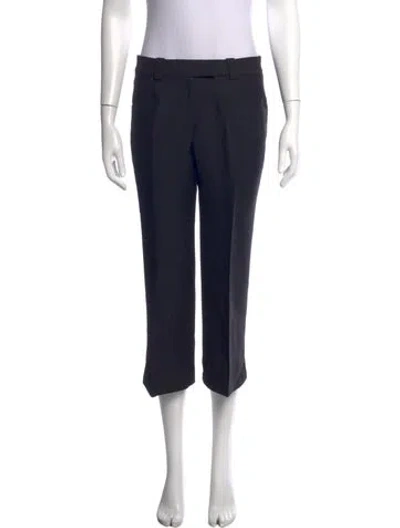 Pre-owned Khaite Straight Leg Pants In Blue