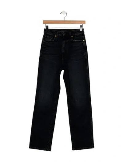 Pre-owned Khaite Straight Leg Pants In Blue