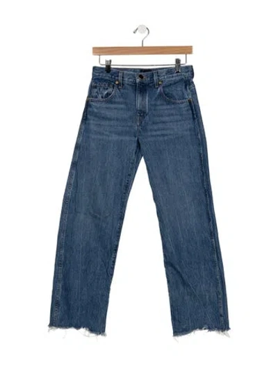 Pre-owned Khaite Straight Leg Pants In Blue