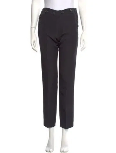 Pre-owned Khaite Straight Leg Pants In Gray