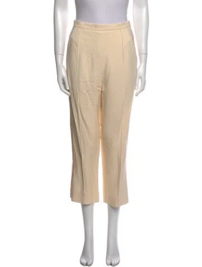 Pre-owned Khaite Straight Leg Pants In Neutral