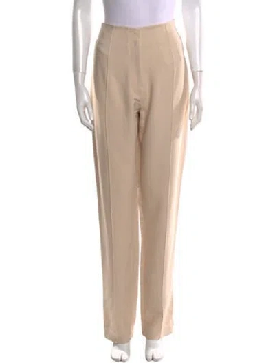 Pre-owned Khaite Straight Leg Pants In Neutral