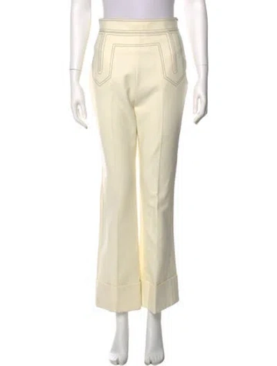 Pre-owned Khaite Straight Leg Pants In Neutral