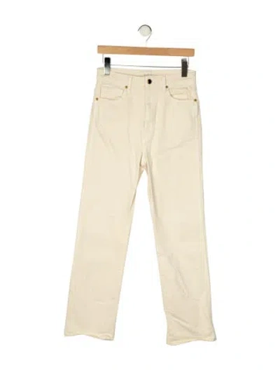 Pre-owned Khaite Straight Leg Pants In Neutral