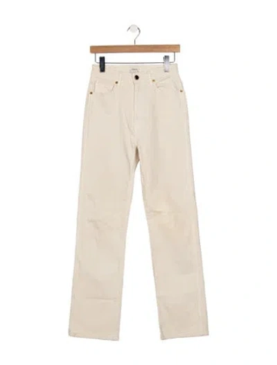 Pre-owned Khaite Straight Leg Pants In Neutral