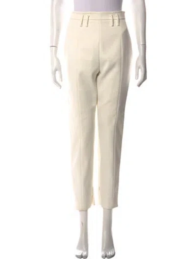 Pre-owned Khaite Straight Leg Pants In Neutral