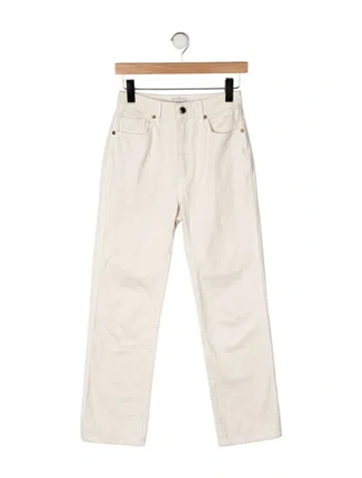 Pre-owned Khaite Straight Leg Pants In Neutrals