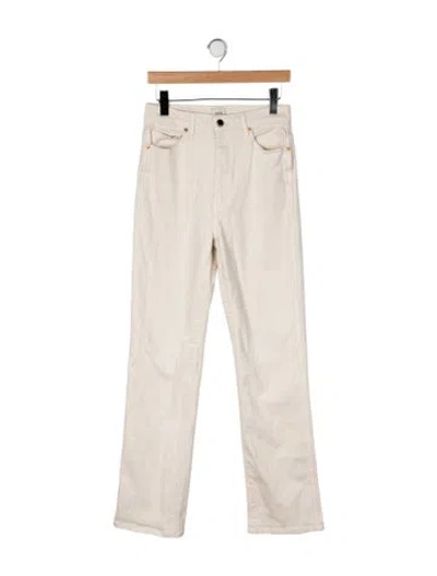 Pre-owned Khaite Straight Leg Pants In Neutrals
