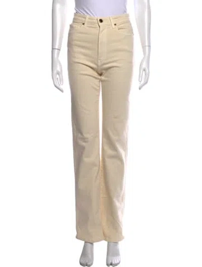 Pre-owned Khaite Straight Leg Pants In Neutrals