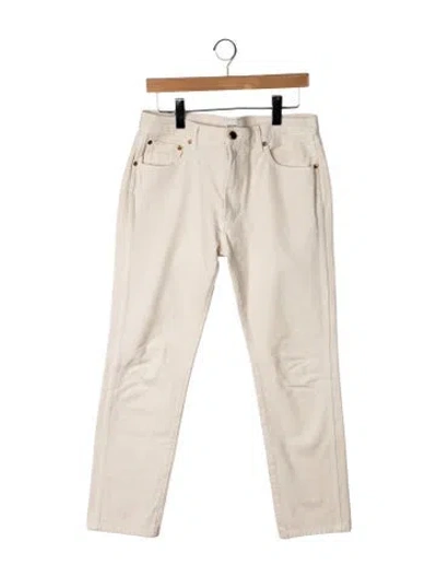 Pre-owned Khaite Straight Leg Pants In Neutrals
