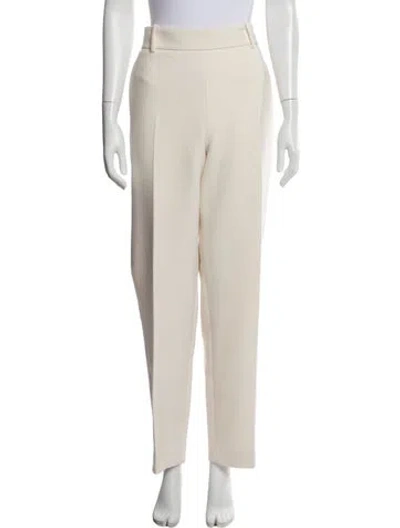 Pre-owned Khaite Straight Leg Pants In White