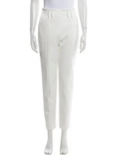 Pre-owned Khaite Straight Leg Pants In White