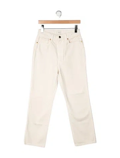 Pre-owned Khaite Straight Leg Pants In Yellow