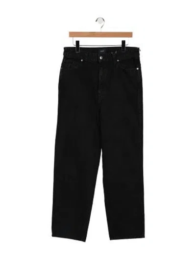 Pre-owned Khaite Straight-leg Jeans In Black
