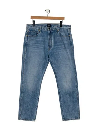 Pre-owned Khaite Straight-leg Jeans In Blue