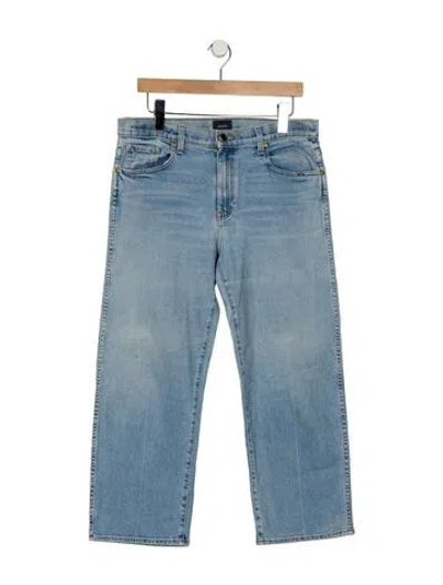 Pre-owned Khaite Straight-leg Jeans In Blue