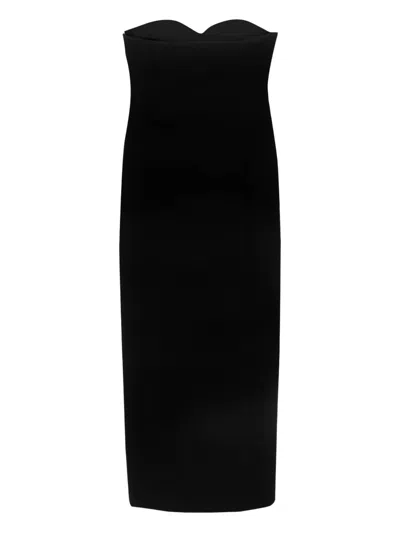Khaite Strapless Midi Dress