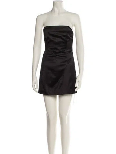 Pre-owned Khaite Strapless Mini Dress In Neutral