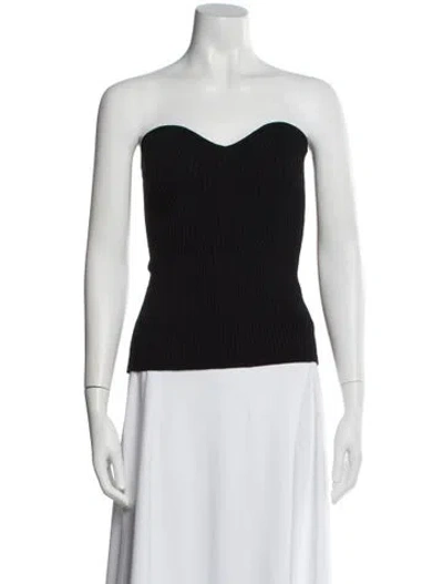 Pre-owned Khaite Strapless Top In Black