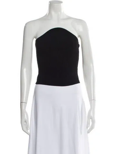 Pre-owned Khaite Strapless Top In Black