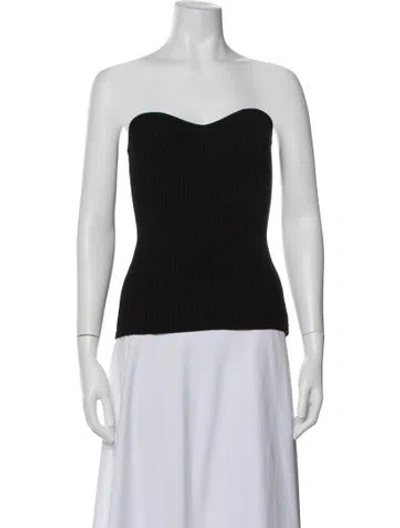 Pre-owned Khaite Strapless Top In Black