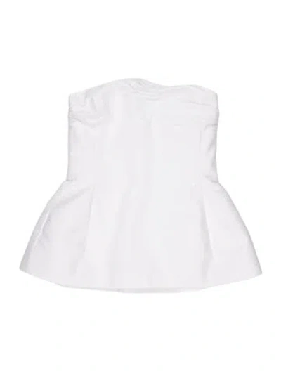 Pre-owned Khaite Strapless Top W/ Tags In White