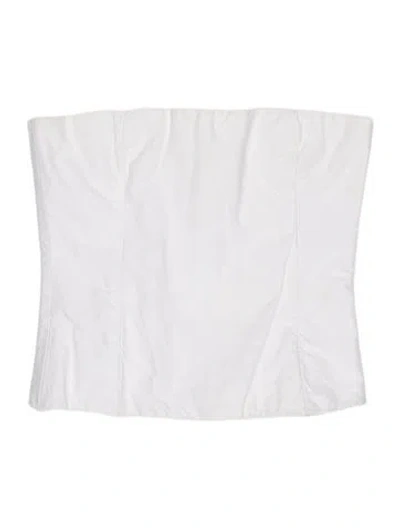 Pre-owned Khaite Strapless Top In White
