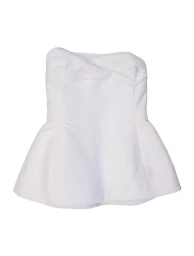 Pre-owned Khaite Strapless Top In White