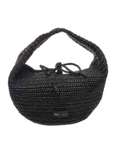 Pre-owned Khaite Straw Olivia In Black