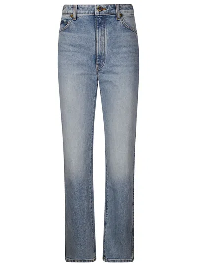 Khaite Stretch-cotton Jeans In 蓝色