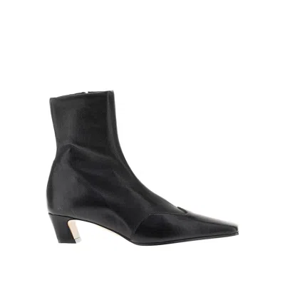 Khaite Stretch Nappa Leather 'nevada' Boots In Black