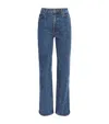 Khaite Stretch-denim Danielle High-rise Jeans In Blue