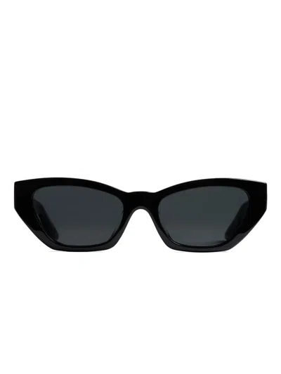 KHAITE STRIPE CAT-EYE SUNGLASSES