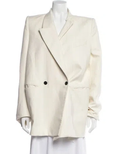 Pre-owned Khaite Striped Blazer In Neutral