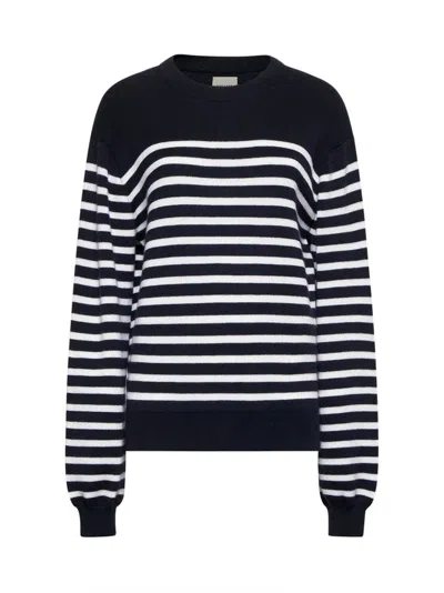 Khaite Viola Striped Cashmere-blend Sweater In Multi