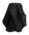 Khaite Striped Pattern Skirt In Black