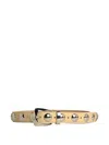 Khaite Benny Embellished Buckled Belt In Neutral