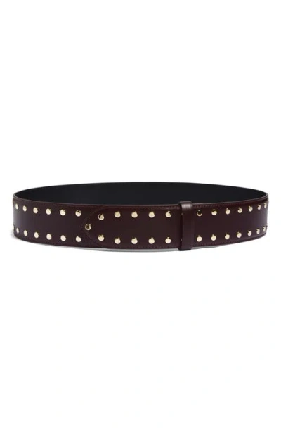 KHAITE KHAITE STUDDED LEATHER BELT