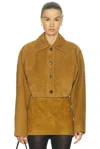 Khaite Sue Jacket In Brown