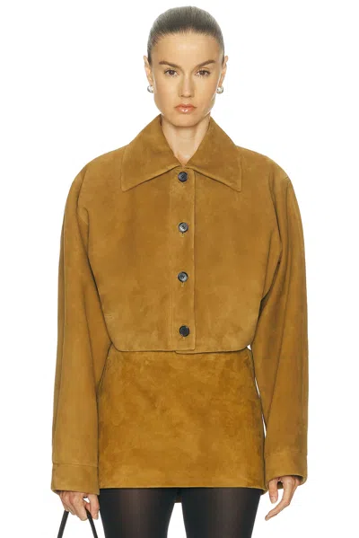 Khaite Sue Jacket In Brown