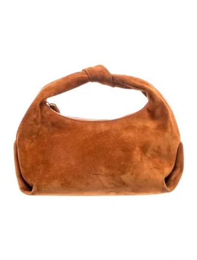 Pre-owned Khaite Suede Beatrice Small In Brown