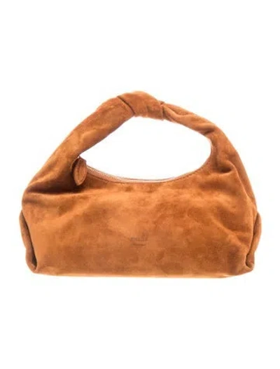 Pre-owned Khaite Suede Beatrice Small In Brown