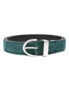 Khaite Suede Belt In Blue