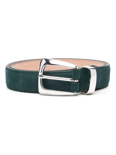 Khaite Suede Belt In Blue