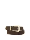 Khaite Suede Benny Belt In Brown