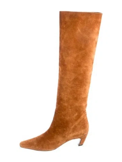 Pre-owned Khaite Suede Boots In Brown