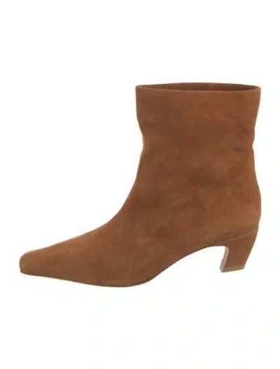 Pre-owned Khaite Suede Boots In Brown